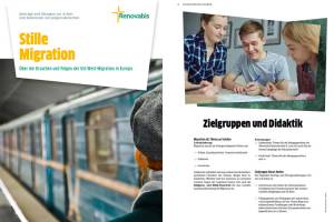 Cover und Inhaltsseite der Arbeitshilfe Stille Migration