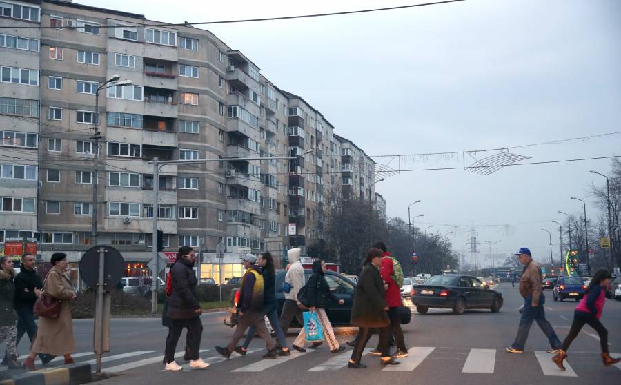 Straßenszene aus dem rumänisschen Oradea