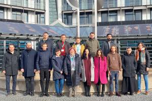 Gruppenbild der Teilnehmerinnen und Teilnehmer am Stipendiatentreffen.