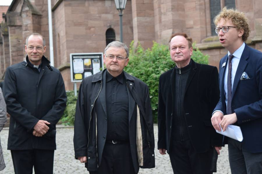 Stadtführung durch Heilbad Heiligenstadt mit dem Leiter des örtlichen Heimatmuseums Dr. Thorsten Müller (rechts).