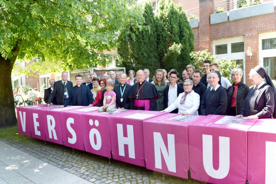 Im Marcel-Callo-Haus in Heiligenstadt war zum Abschluss auch die gemeinsame Ausstellung "Pojednanie-Versöhnung" von Renovabis und der Maximillian-Kolbe-Stiftung zu sehen.